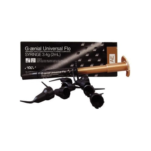 GC 004216 G-aenial Universal Flo Flowable Composite Syringe Adult Enamel 3.4gm GC 004216 G-aenial Universal Flo Flowable Composite Syringe Adult Enamel 3.4gm